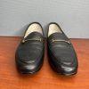 Sam Edelman Loraine Soft Leather Loafers Size 8M Black Goldware Timeless Sleek