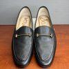 Sam Edelman Loraine Soft Leather Loafers Size 8M Black Goldware Timeless Sleek