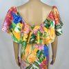Alden Adair Camilla Santiago Midi Maxi Dress Size M Resort Tropical Ruffle