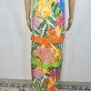 Alden Adair Camilla Santiago Midi Maxi Dress Size M Resort Tropical Ruffle