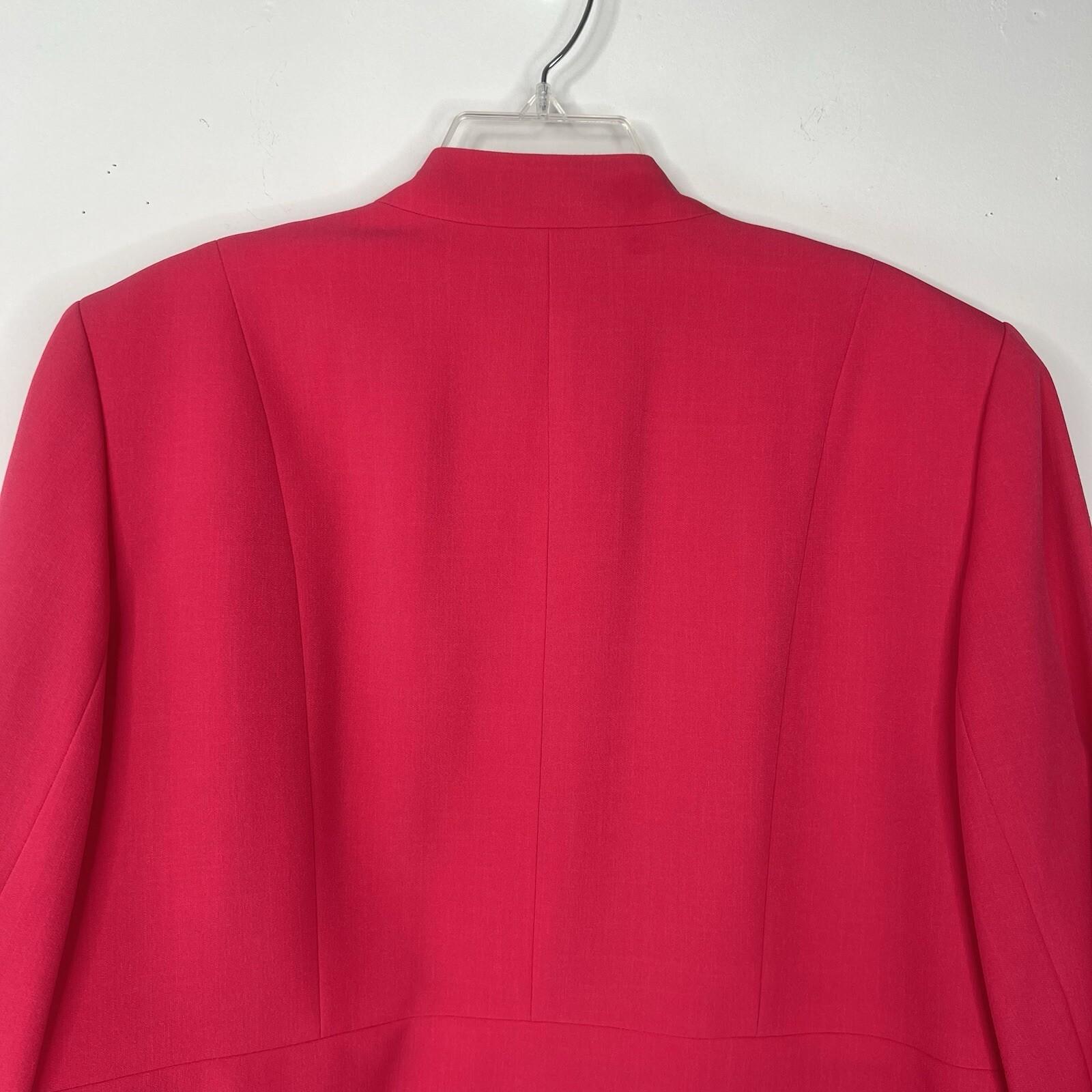 Kasper Stretch Dress Suit 18W Multi Open Front 2PC Crepe Iconic Everlasting 2PC