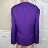 Ben Marc Int Women Polyester Pant Suit Size 18 Purple Open Front Lined 2PC New
