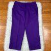 Ben Marc Int Women Polyester Pant Suit Size 18 Purple Open Front Lined 2PC New
