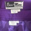 Ben Marc Int Women Polyester Pant Suit Size 18 Purple Open Front Lined 2PC New