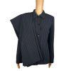 10-6474.jpg TAHARI ASL 2PC Black Striped Polyester Rayon Lined Collared Pant Suit Size 8