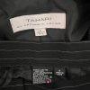 10-6482.jpg TAHARI ASL 2PC Black Striped Polyester Rayon Lined Collared Pant Suit Size 8