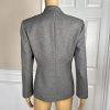 Le Suit Polyester Pant Suit Size 4P Gray Single Breasted Lined 2PC Notch Collar