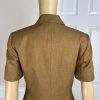 New LARRY LEVINE 2PC Ginger Polyester Lined Short Sleeves Pant Suit Size 4P