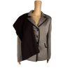 EVAN PICONE 2PC Brown Beige Polyester Lined Single Breasted Pant Suit Size 14
