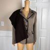 EVAN PICONE 2PC Brown Beige Polyester Lined Single Breasted Pant Suit Size 14