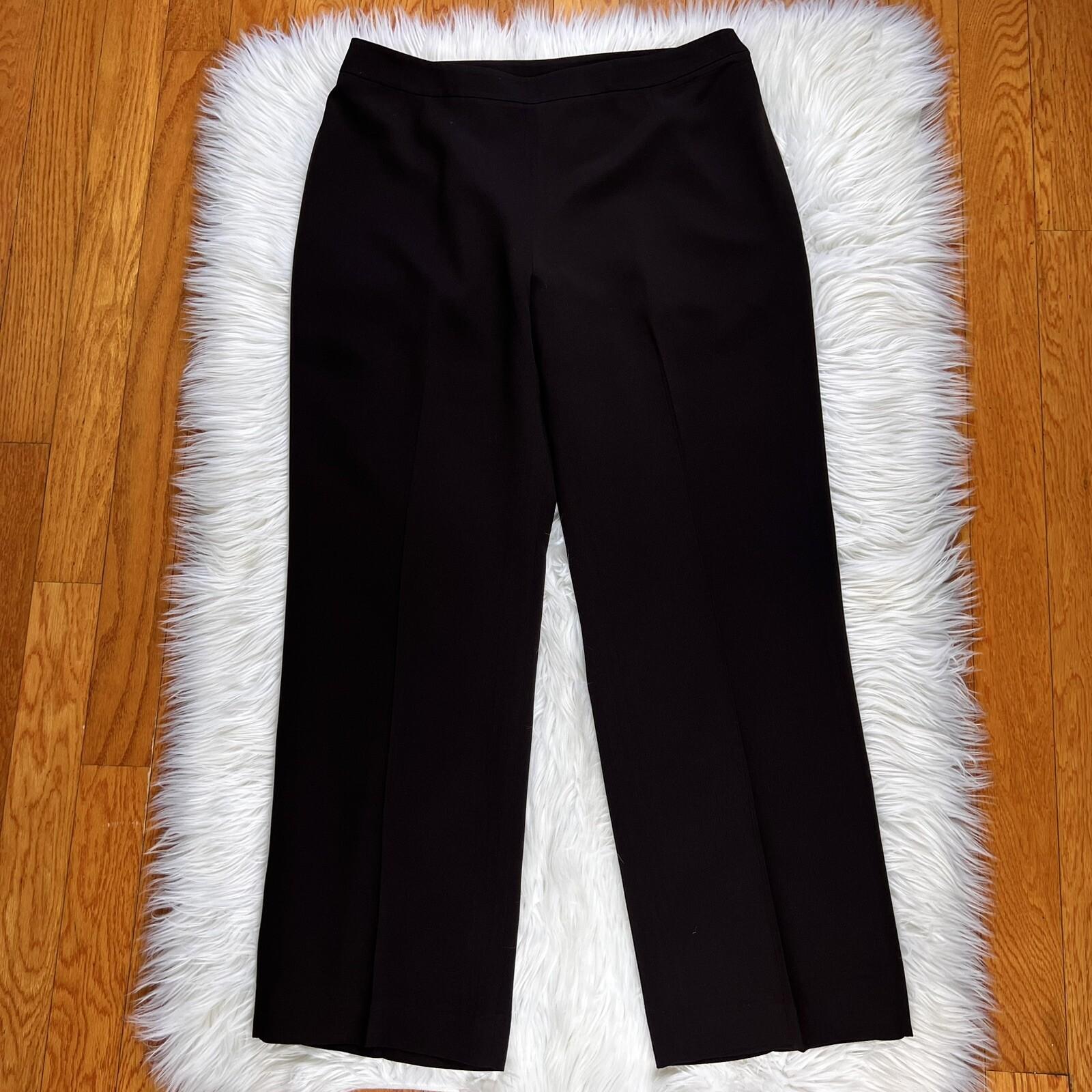 EVAN PICONE 2PC Brown Beige Polyester Lined Single Breasted Pant Suit Size 14