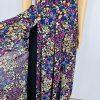 Eva Mendes Maxi Dress S Floral One shoulder Pleated Multicolor Chiffon Elegant