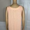 DKNY Linen Maxi Dress M Flamingo Sleeveless Relaxed Slit Loungewear Flattering
