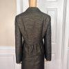 JOHN MEYER 2PC Black Gold Metallic Acrylic Wool Blend Cocktail Skirt Suit SZ 12