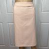 John Meyer Polyester Skirt Suit Size 16 Salmon Stand Up Collar Zip Up 2 Piece
