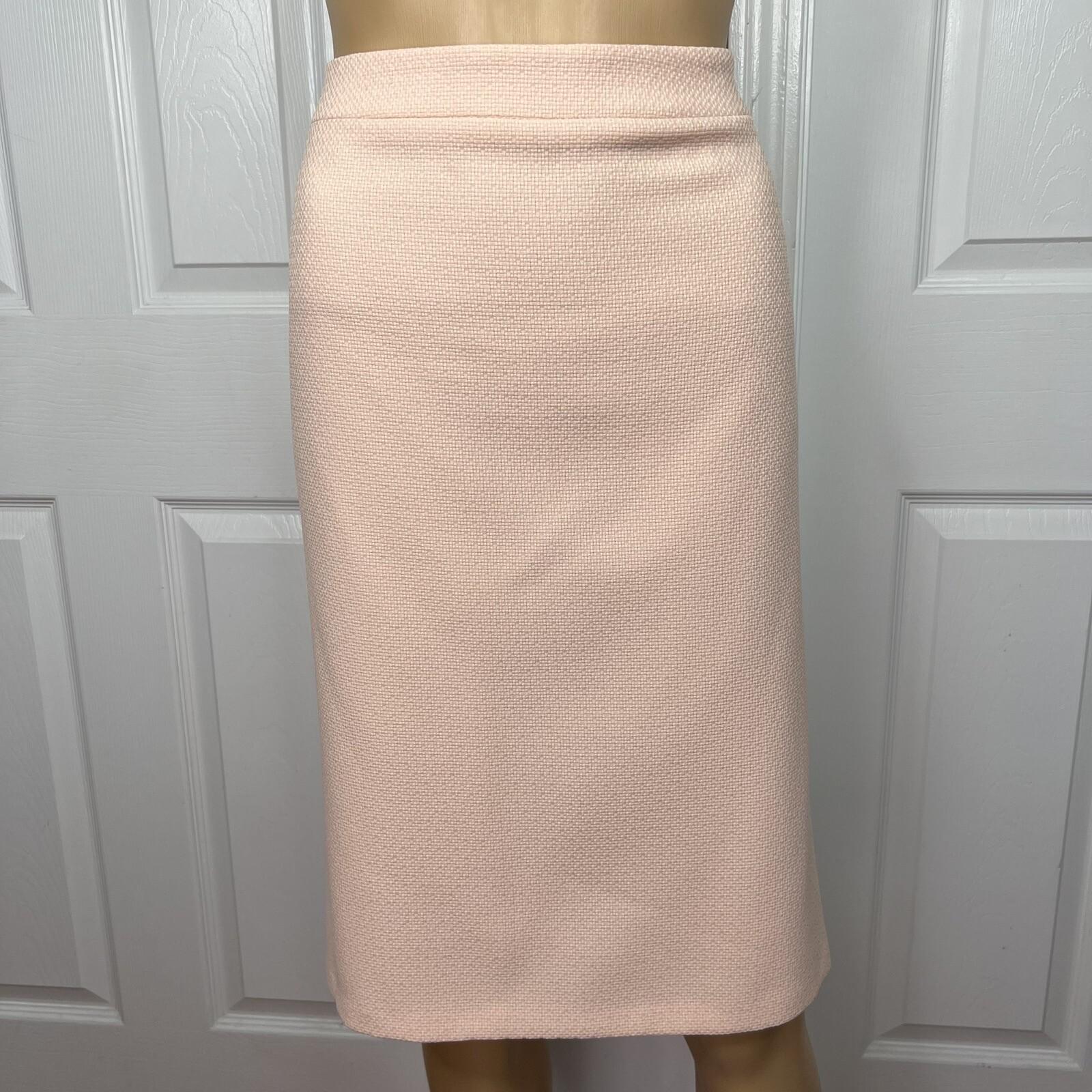 John Meyer Polyester Skirt Suit Size 16 Salmon Stand Up Collar Zip Up 2 Piece