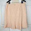 John Meyer Polyester Skirt Suit Size 16 Salmon Stand Up Collar Zip Up 2 Piece