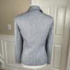 Le Suit Polyester Blazer Size 14P Gray Single Breasted Lined 1PC Women