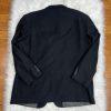 Oscar De La Renta Vintage Men Cashmere Wool Blazer 48R Black 2 Button Ventless