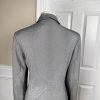 Cool Chic Women Polyester Rayon Skirt Suit Size 10 Gray Lined Belted 2PC