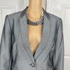 John Meyer Women Polyester Pant Suit Size 6 Shark Career 2Piece Notch Collar New