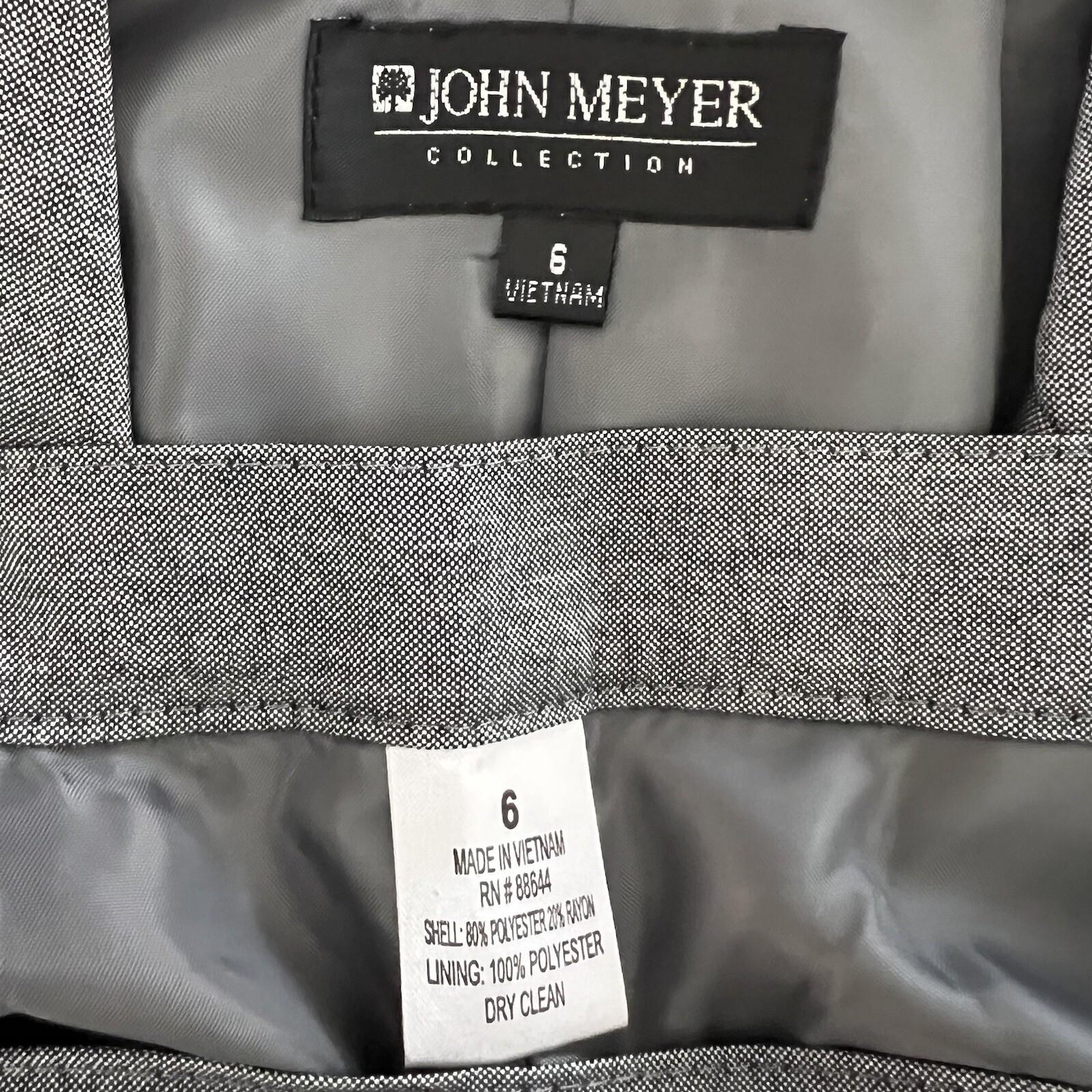John Meyer Women Polyester Pant Suit Size 6 Shark Career 2Piece Notch Collar New