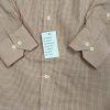 Peter Millar Button Up Shirt Size 15S Long Orange NanoLuxe Check Classic New