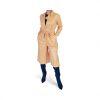 Asos Design Leather Look Jumpsuit Size 8 Caramel Faux leather Belted New