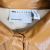 Asos Design Leather Look Jumpsuit Size 8 Caramel Faux leather Belted New