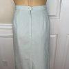 Kasper ASL Vintage Polyester Skirt Suit Size 10 Ice Blue Short Sleeve Career 2PC