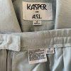Kasper ASL Vintage Polyester Skirt Suit Size 10 Ice Blue Short Sleeve Career 2PC