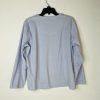 Oscar de la Renta Women Size M Periwinkle Long Sleeve Crew Neck Pullover Sweater