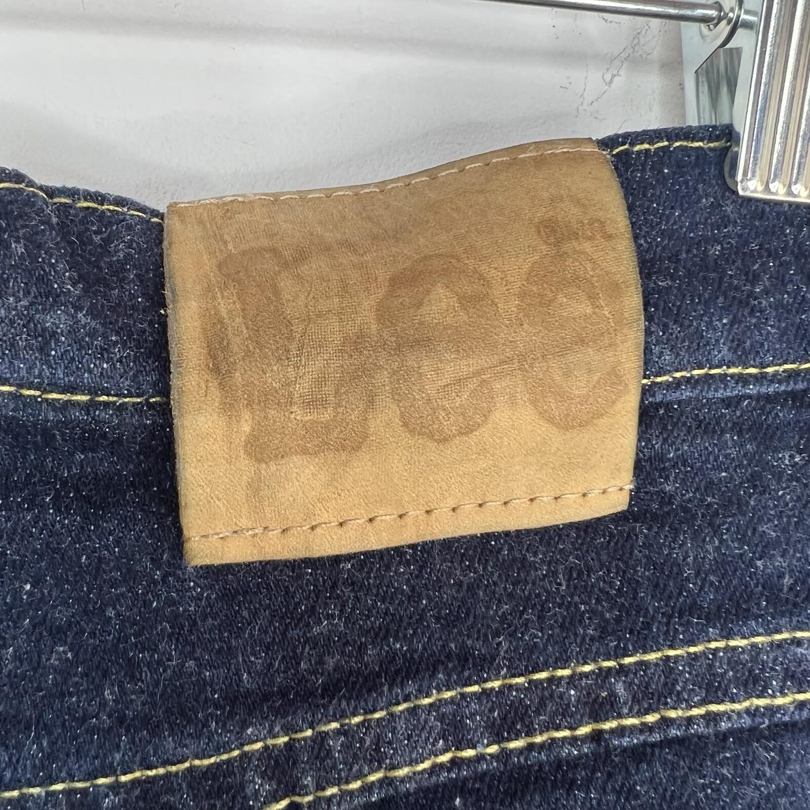 10-6679.jpg Vintage Lee Jeans Men 32x31 Dark Blue Denim Straight Leg Western Cowboy 80s 90s