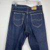 10-6681.jpg Vintage Lee Jeans Men 32x31 Dark Blue Denim Straight Leg Western Cowboy 80s 90s