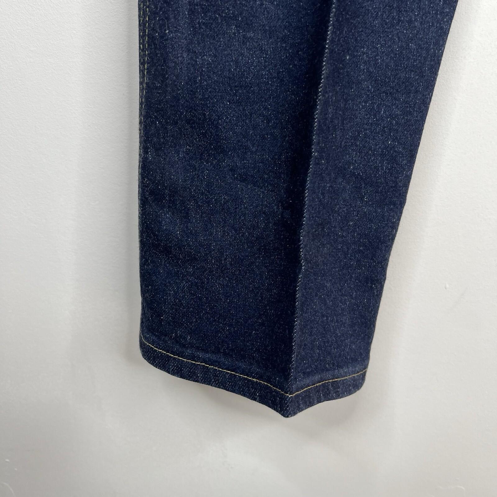 10-6682.jpg Vintage Lee Jeans Men 32x31 Dark Blue Denim Straight Leg Western Cowboy 80s 90s