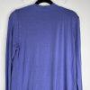 Soft Surroundings Anouk Top Blouse Size XL Periwinkle V Neck Front Drape