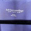 Soft Surroundings Anouk Top Blouse Size XL Periwinkle V Neck Front Drape