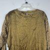 Vintage Giallo Napoli  Blouse Size L Artsy Floral Embroidered Weaving Country