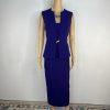 10-6721.jpg Evan Picone Vintage 80s Midi Dress Size 10 A line Sleeveless Feminine Tiered