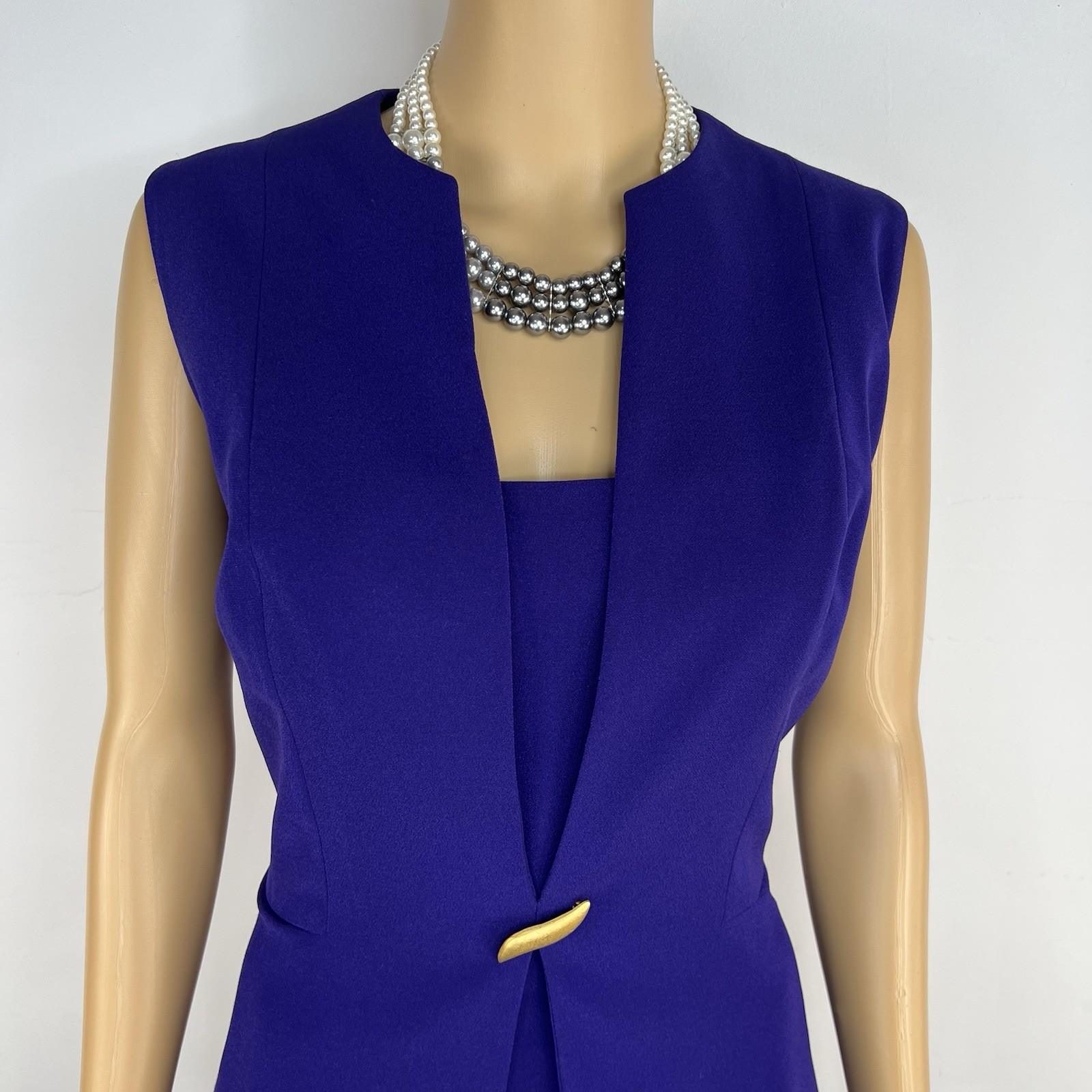 10-6723.jpg Evan Picone Vintage 80s Midi Dress Size 10 A line Sleeveless Feminine Tiered