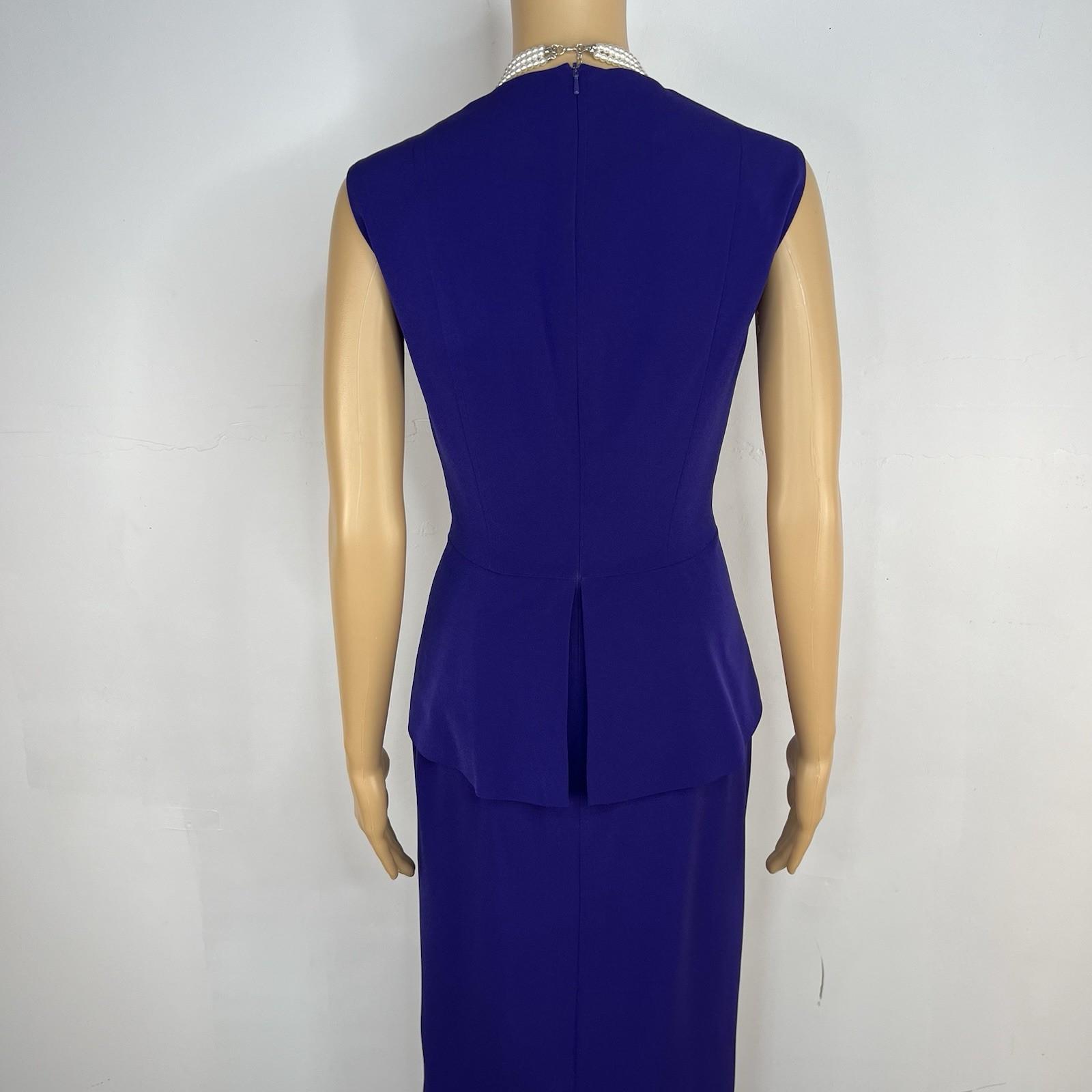 10-6726.jpg Evan Picone Vintage 80s Midi Dress Size 10 A line Sleeveless Feminine Tiered