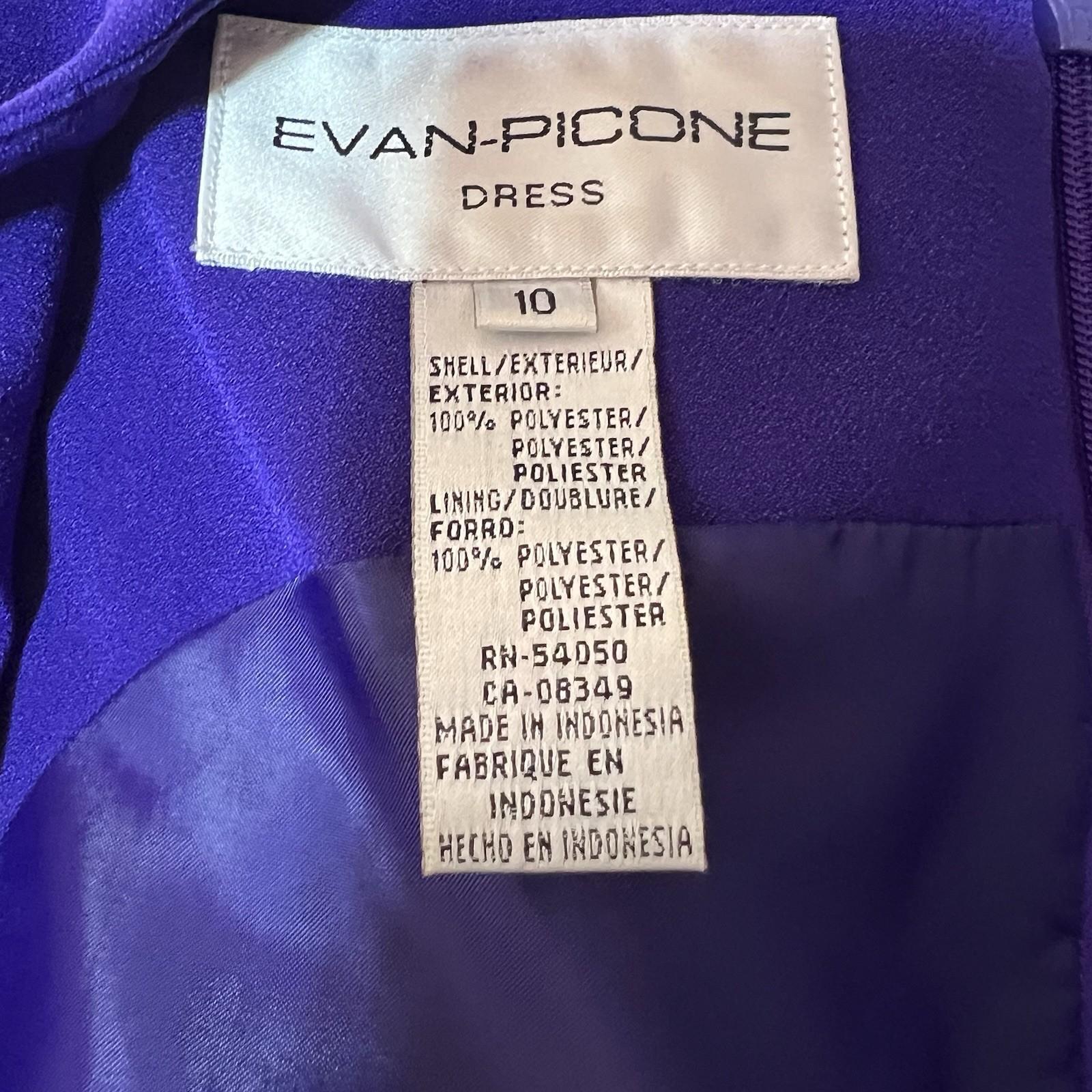 10-6729.jpg Evan Picone Vintage 80s Midi Dress Size 10 A line Sleeveless Feminine Tiered