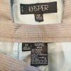 KASPER Polyester Viscose Spandex Pant Suit Size 10P Gray Striped Lined 2PC