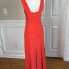 DANA BUCHMAN Silk Dress Cropped Size 4 Pink Fit Flare Minimalist Square Neck 2PC