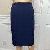 Tahari ASL Polyester Spandex Skirt Suit 14 Navy Floral White Short Sleeves 2PC