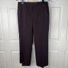 JOHN MEYER Polyester Pant Suit 14 Black Purple Striped Lined Peak Collar 2PC