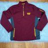 Washington Commanders NFL Team Apparel Sweatshirt L Men Half Zip Thermal Fleece