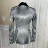 10-6919.jpg GUESS Los Angeles Black White Cotton Stretch Professional Elegant Blazer Size 4