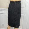 10-693.jpg Le Suit Women Polyester Skirt Suit Size 14 Black White Notch Collar Lined 2PC