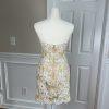 ANGELA & ALISON Wedding Dress 2 Gold Embellished Beaded Strapless Stretchy Veil